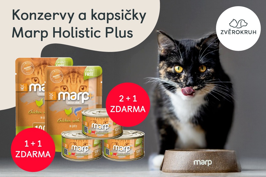 Marp Holistic Plus pro kočky a další květnové akce