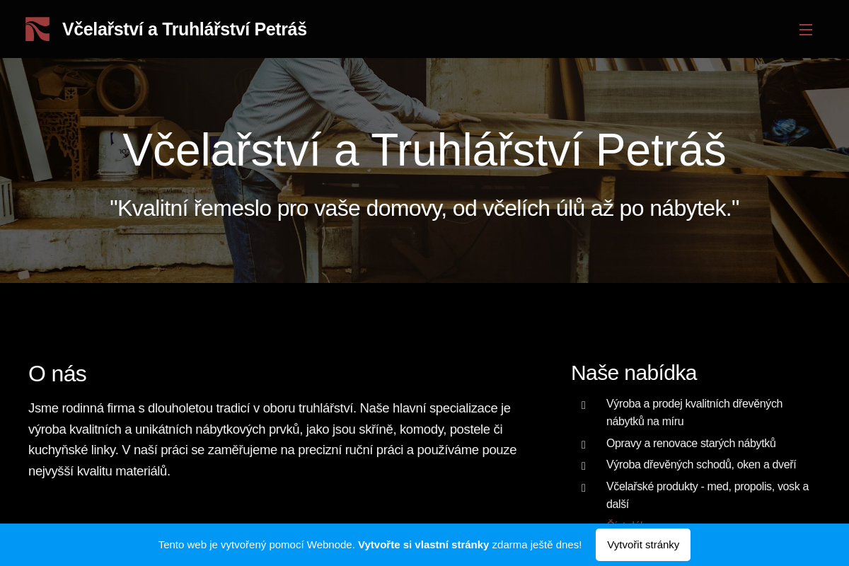 Včelařství a Truhlářství Petráš