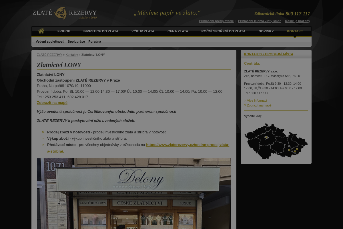 ZLATÉ REZERVY, s.r.o.