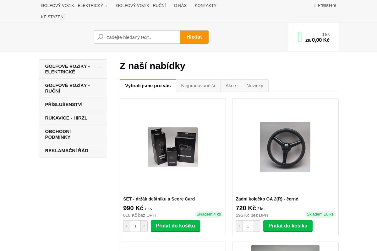 Vozíky na golf - Golf Adventure foto 1