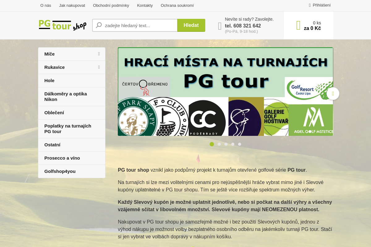 Pgtour-shop.cz foto 1