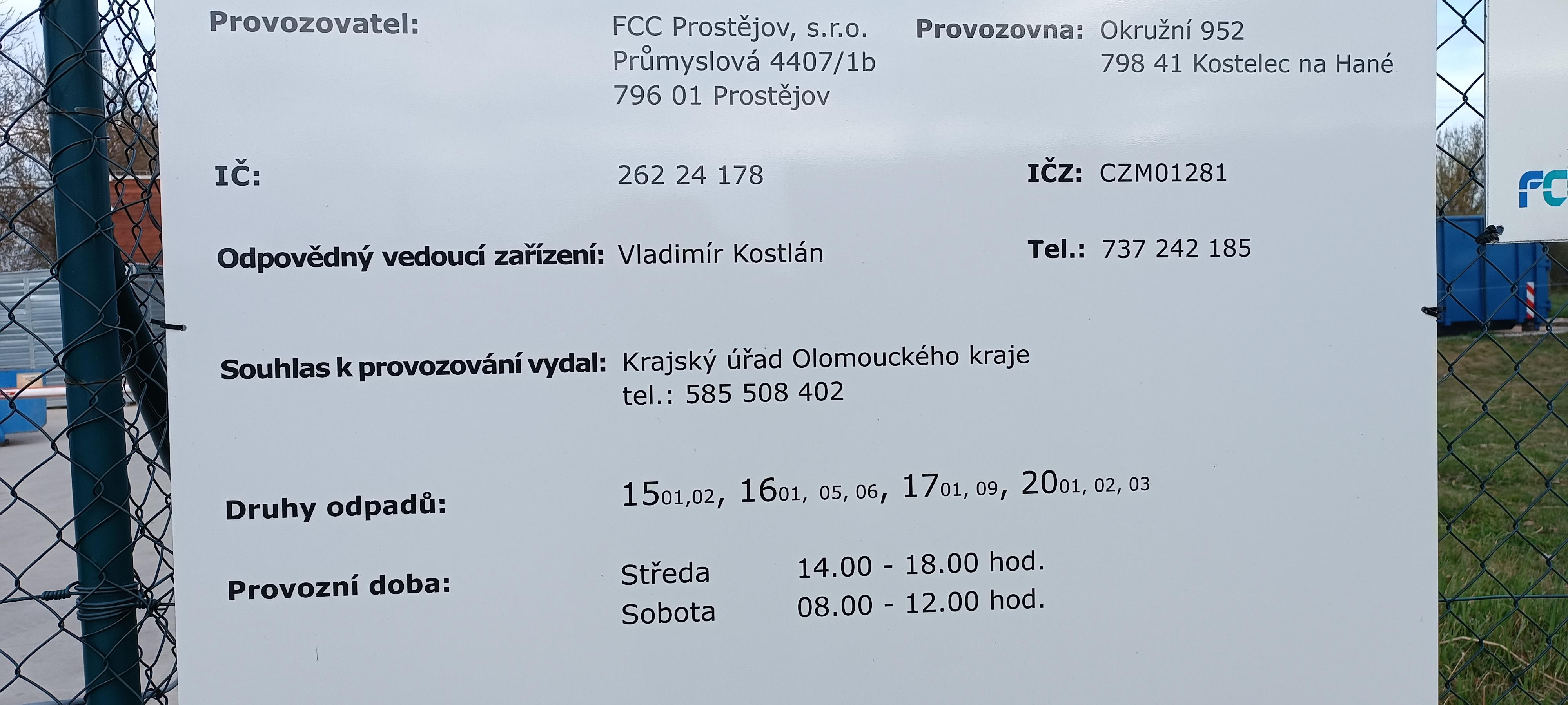 FCC Prostějov, s.r.o. foto 1