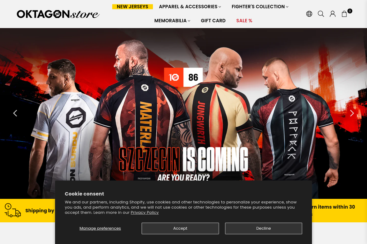 Shop.oktagonmma.cz foto 1