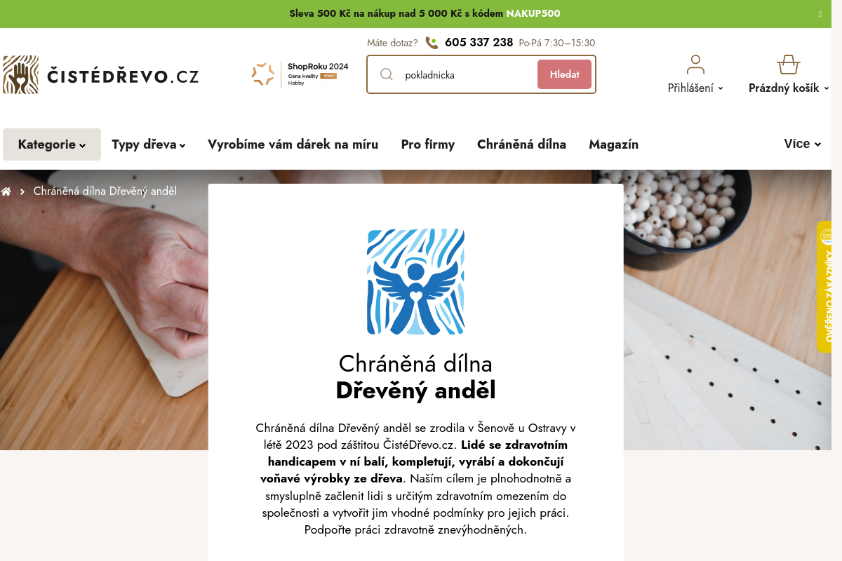Chráněná dílna Dřevěný anděl, s.r.o.
