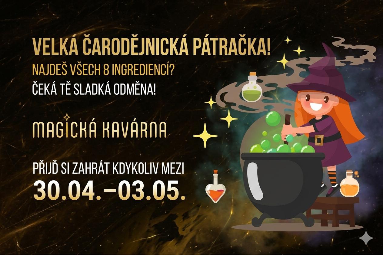 Čarodějnická pátračka v Magické kavárně!