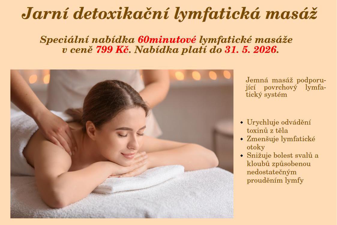 Jarní detoxikační lymfatická masáž