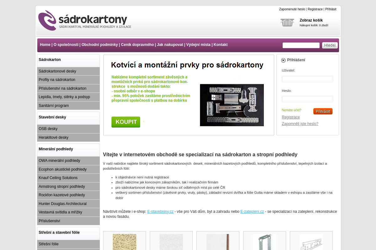 E-sádrokartony.cz