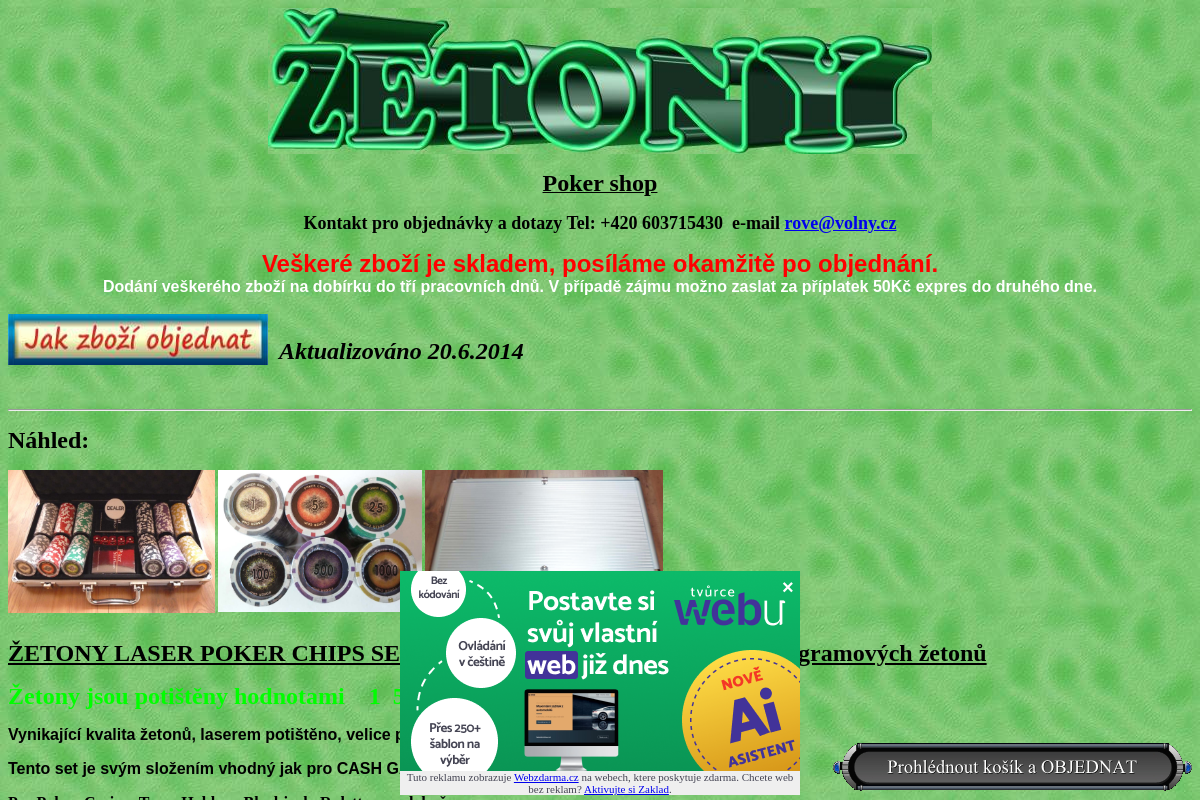 Zetony.prodejce.cz