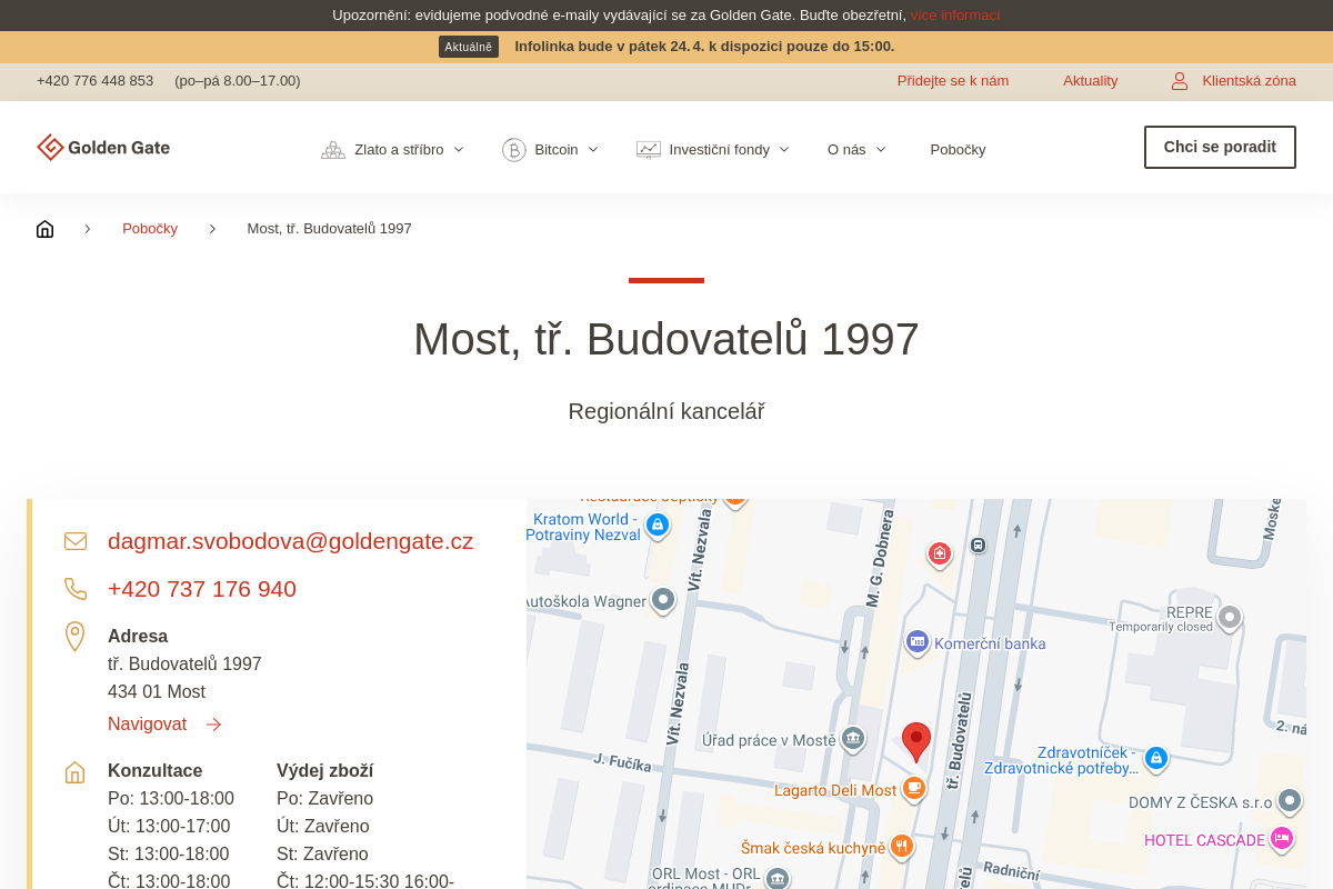 Golden Gate - regionální kancelář