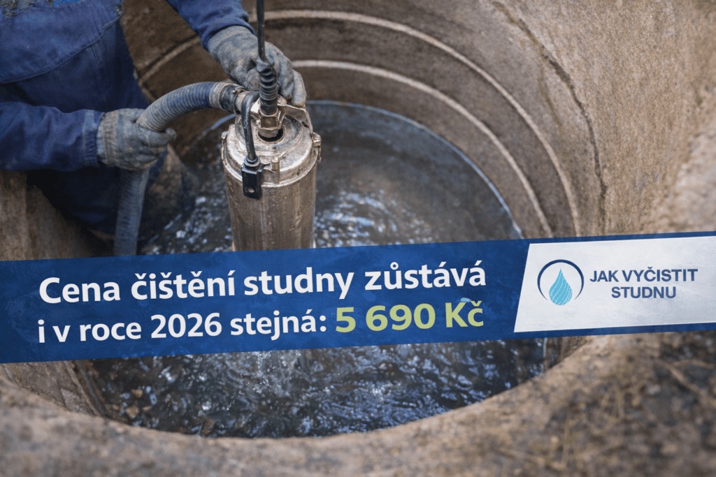 Sezóna 2026 čištění studní bez zdražení MORAVA