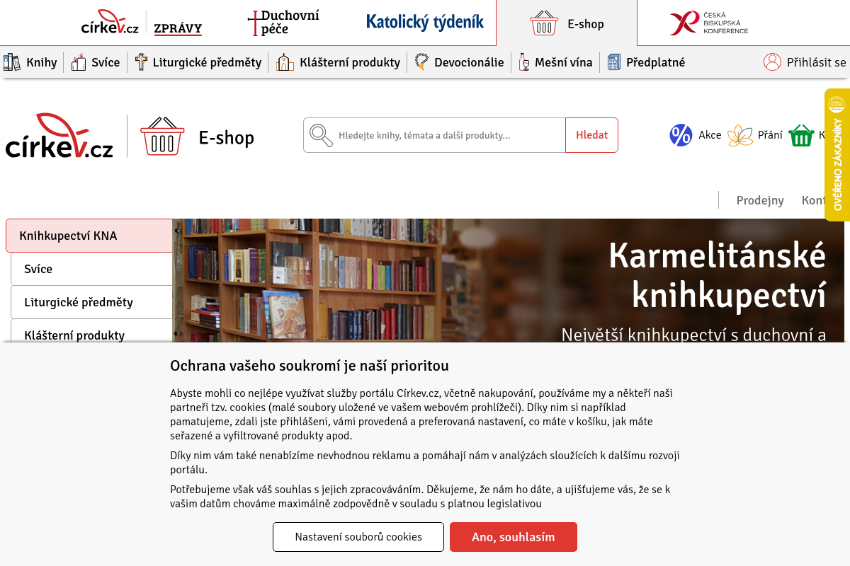 Karmelitánské knihkupectví a poutní prodejna