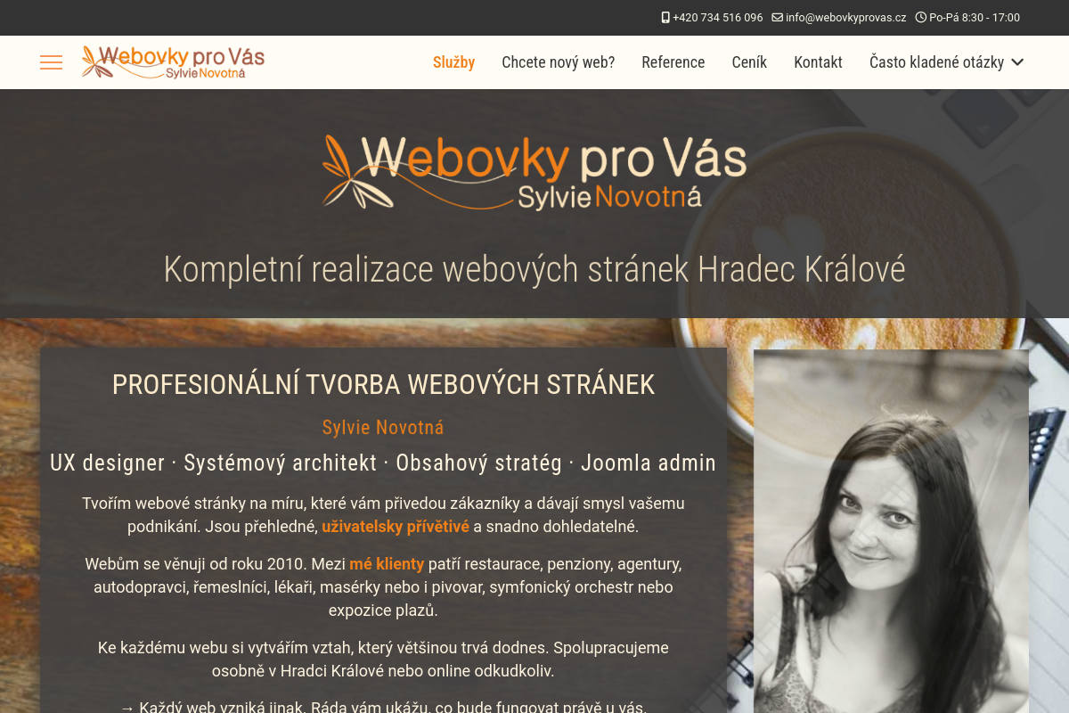 Webovky pro Vás - Sylvie Novotná