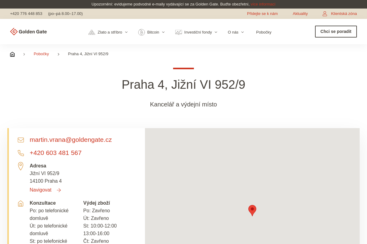 Golden Gate - regionální kancelář