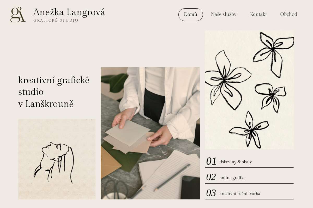 Anežka Langrová, grafický designér