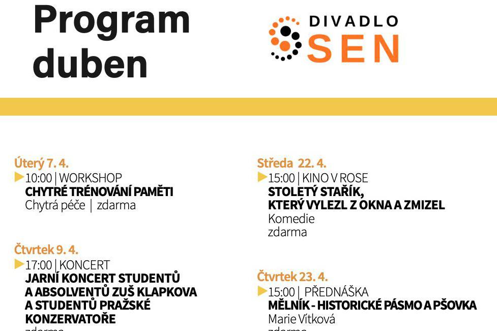 Program duben