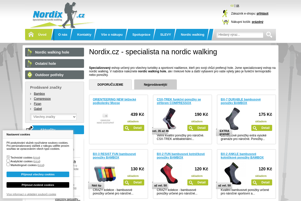 Nordix.cz - specialista na nordic walking