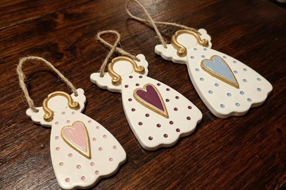 Ručně malovaná andělka z Efkostone – 3 velikosti