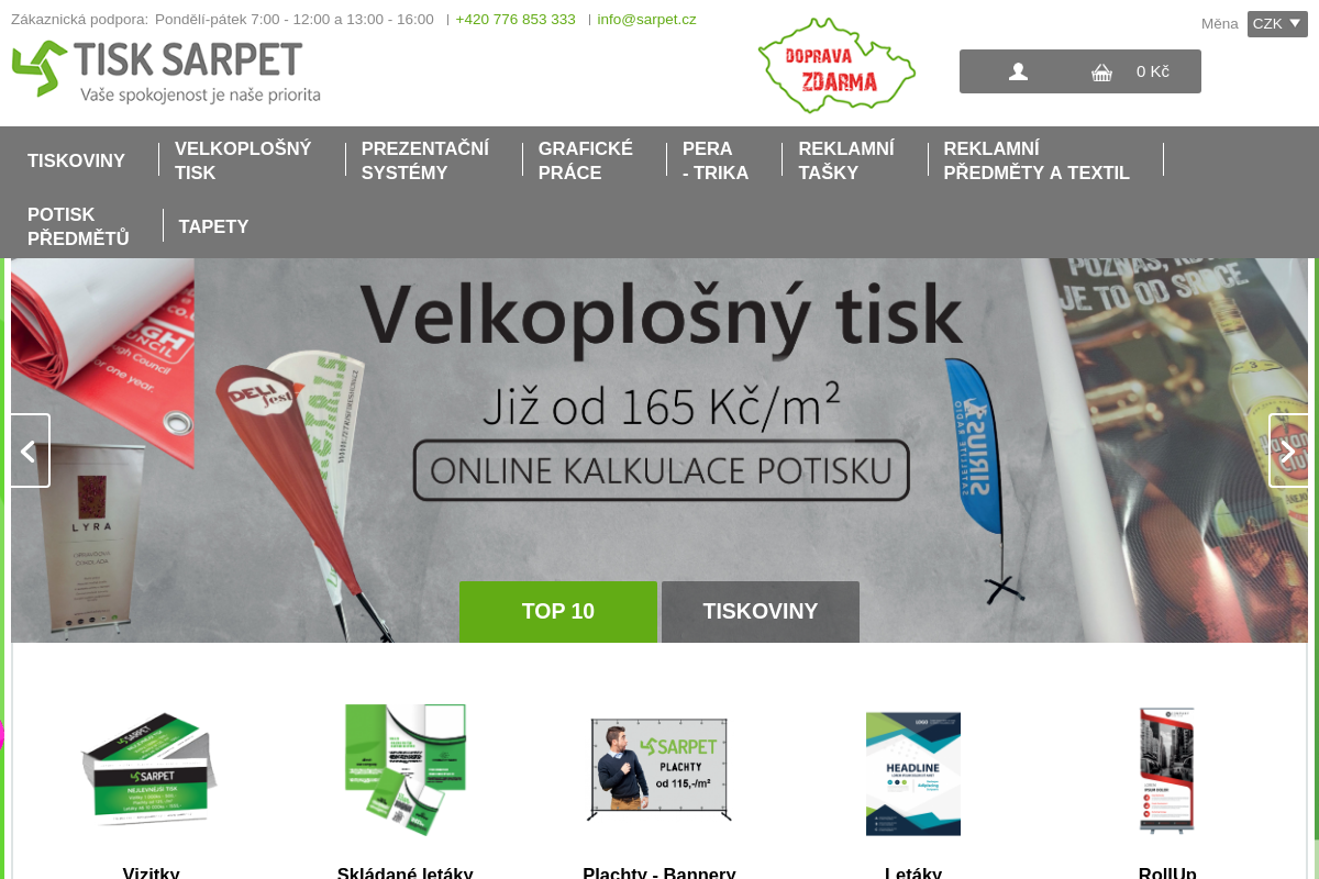 Tisk Sarpet Europe, s.r.o.