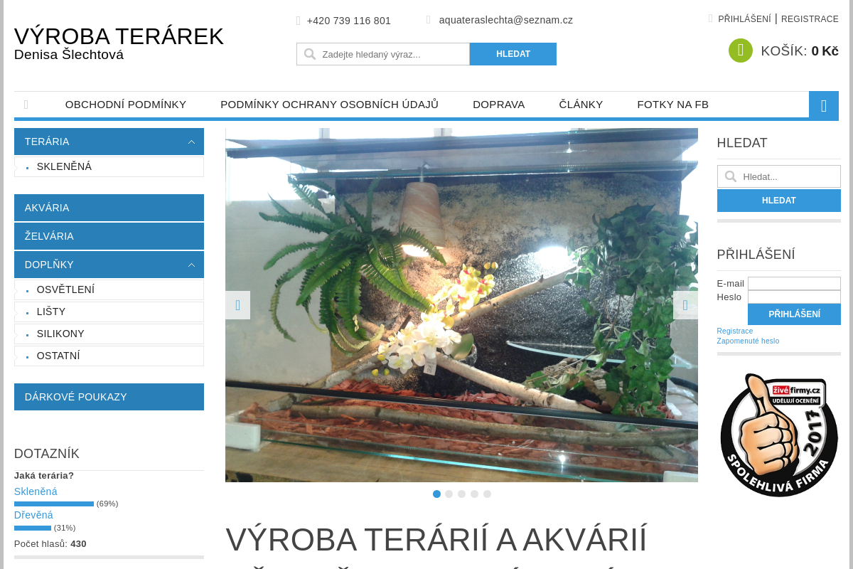 VÝROBA TERÁREK - Denisa Šlechtová