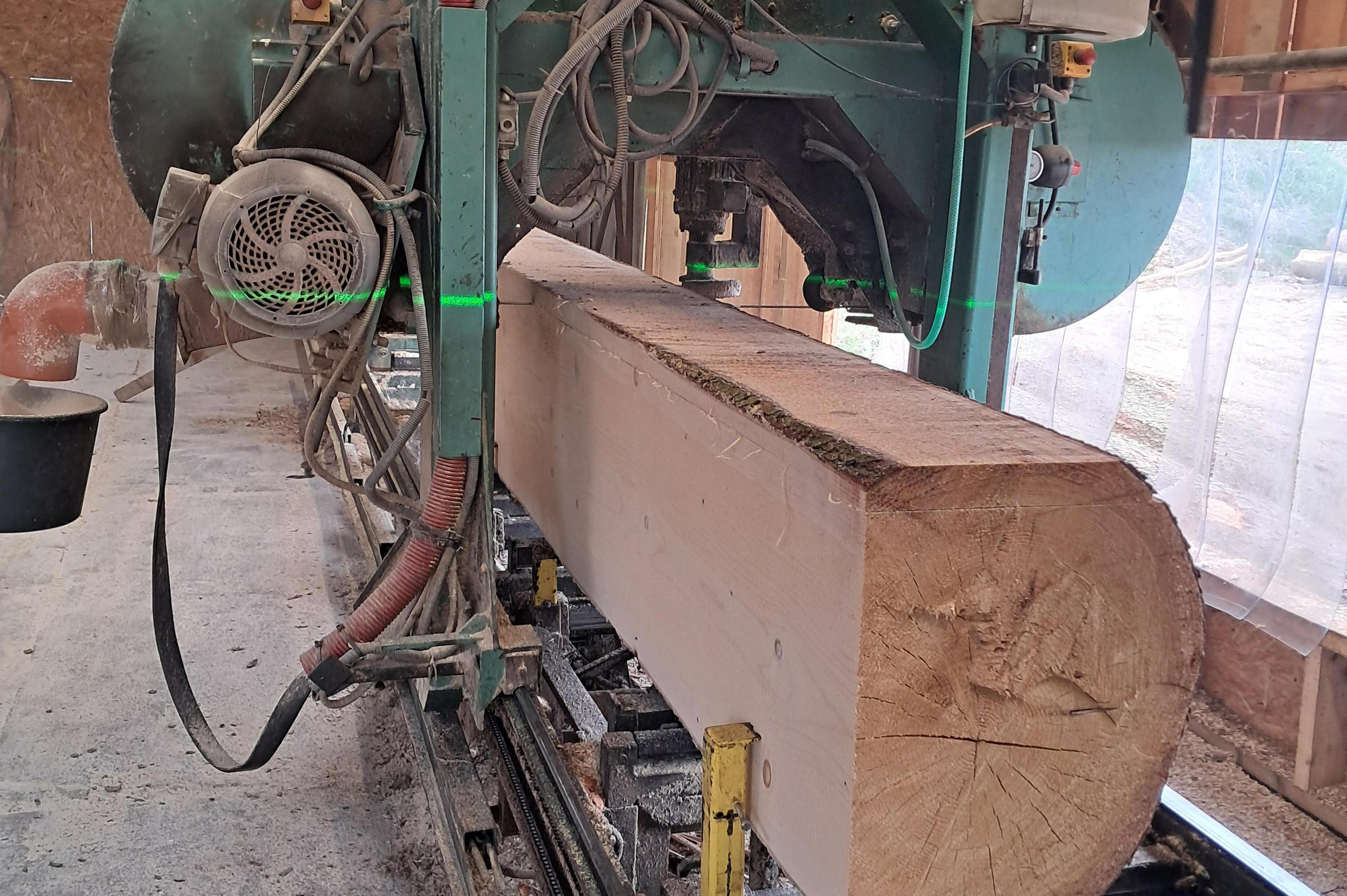 Pila Onšov – Pořez kulatiny