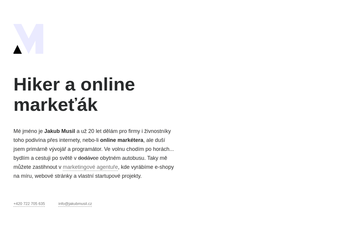 Jakub Musil - Internetová řešení + Online marketing