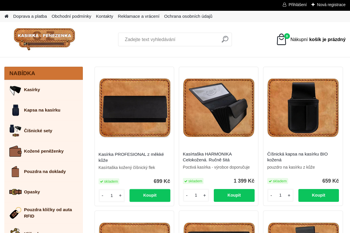 Kasírka číšnická kapsa