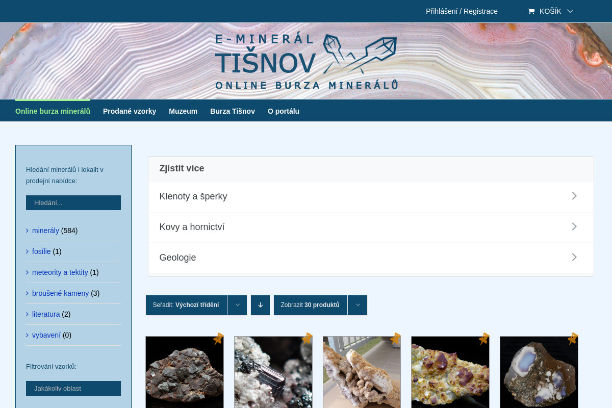 Online burza minerálů foto 1