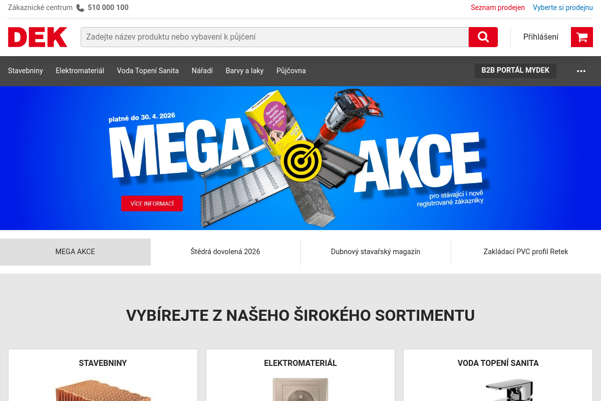 Stavebniny DEK