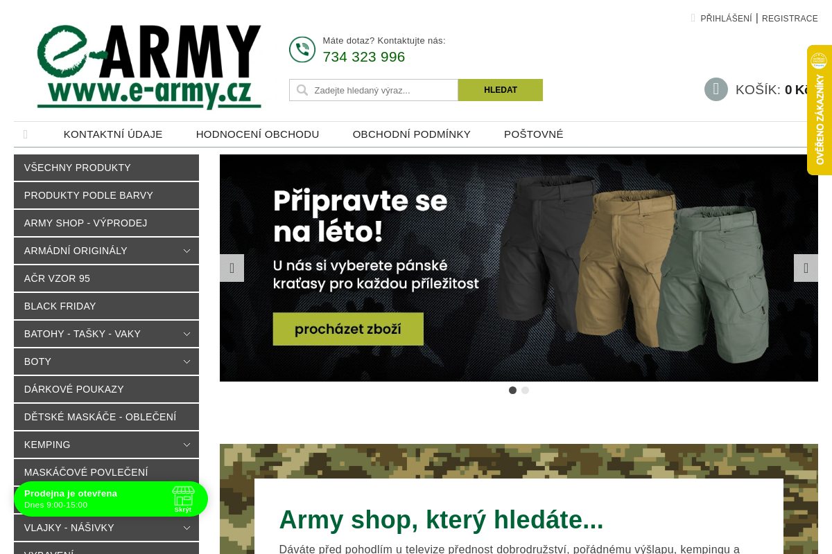 Army shop e-army.cz