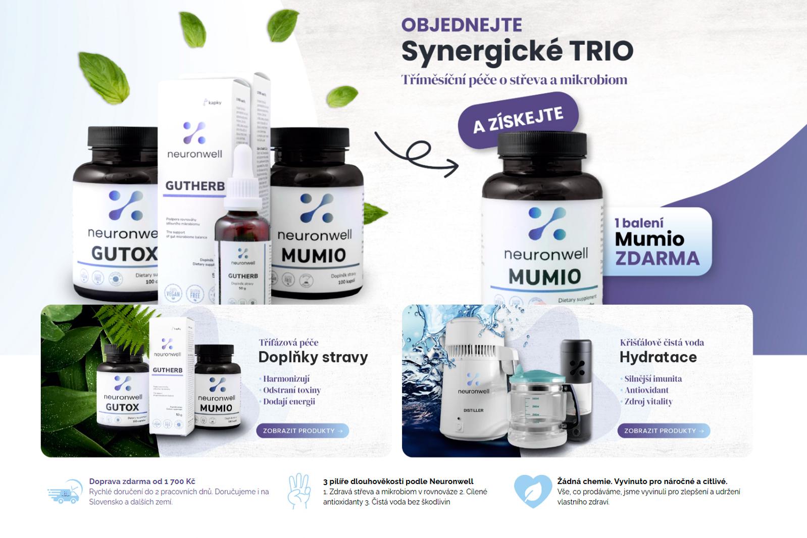 Přírodní doplňky stravy Neuronwell