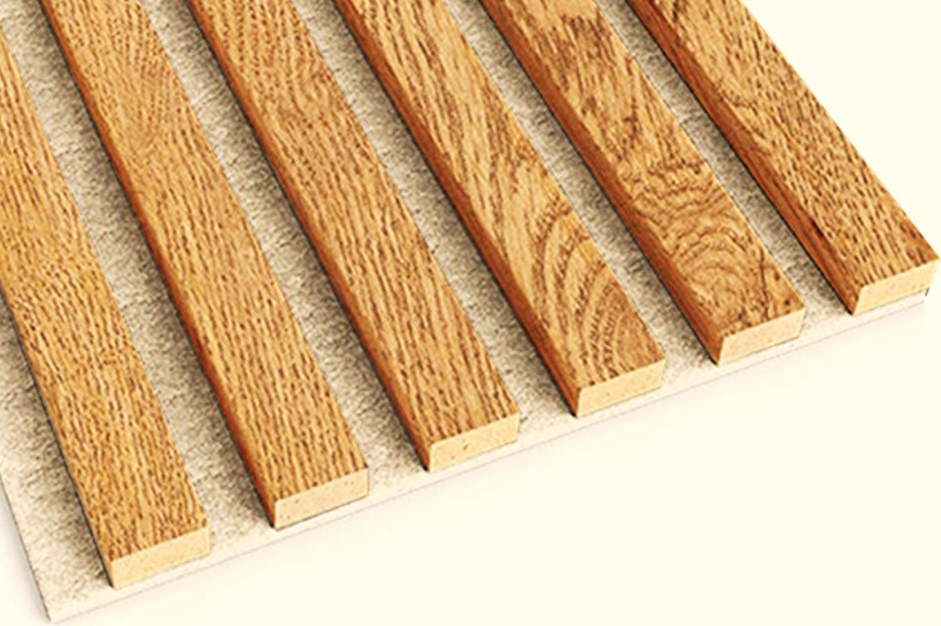 Unikátní lamelové panely s dýhou kolem celé lamely