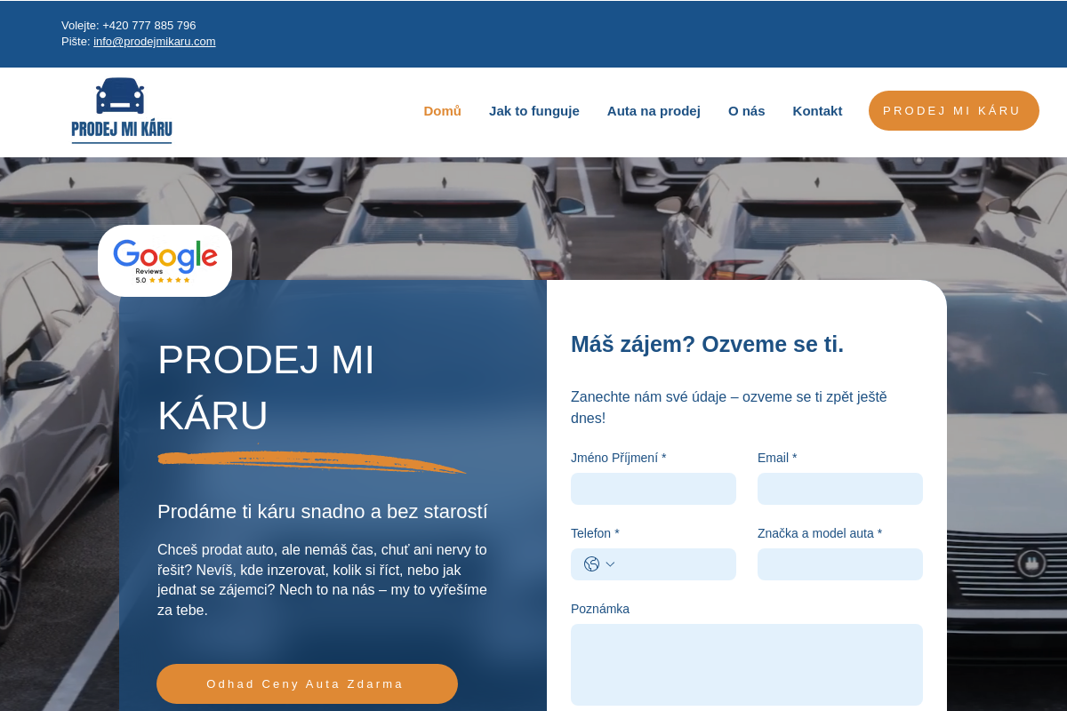 Prodej Mi Káru