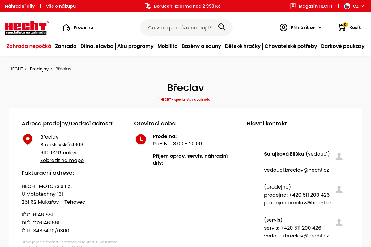HECHT - specialista na zahradu