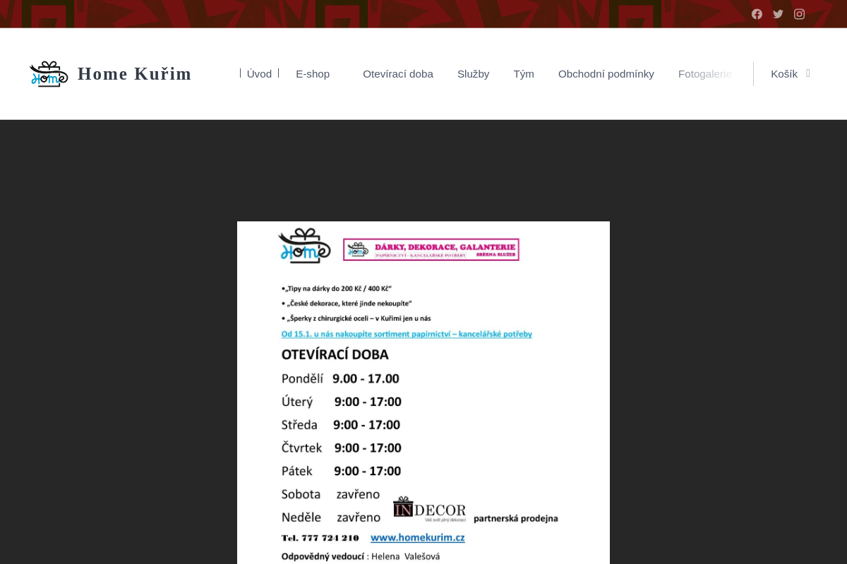 Dárky, Dekorace, Galanterie HOME