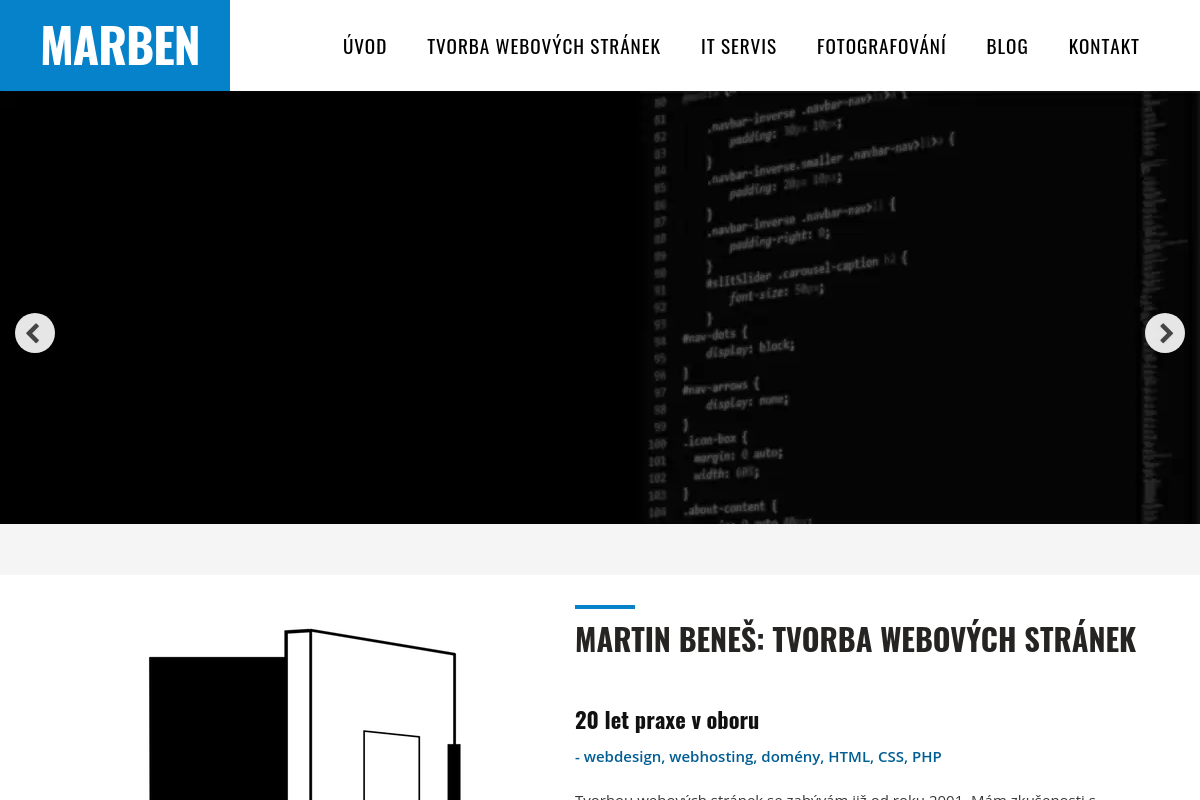 Martin Beneš - tvorba webových stránek