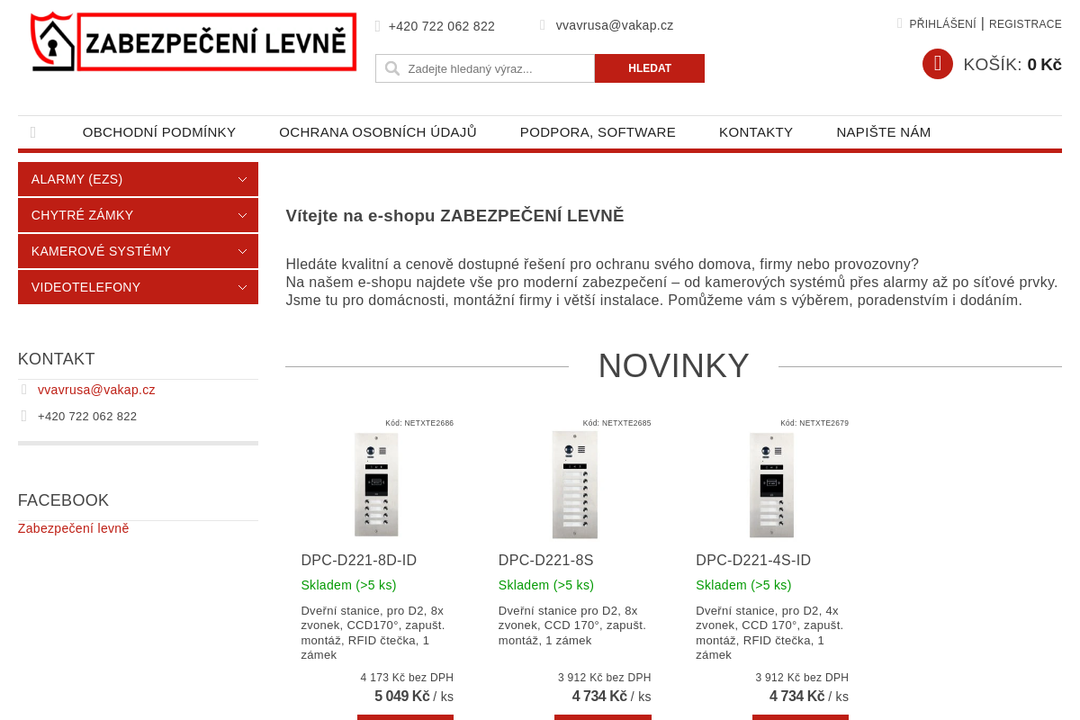 Zabezpečení levně.cz