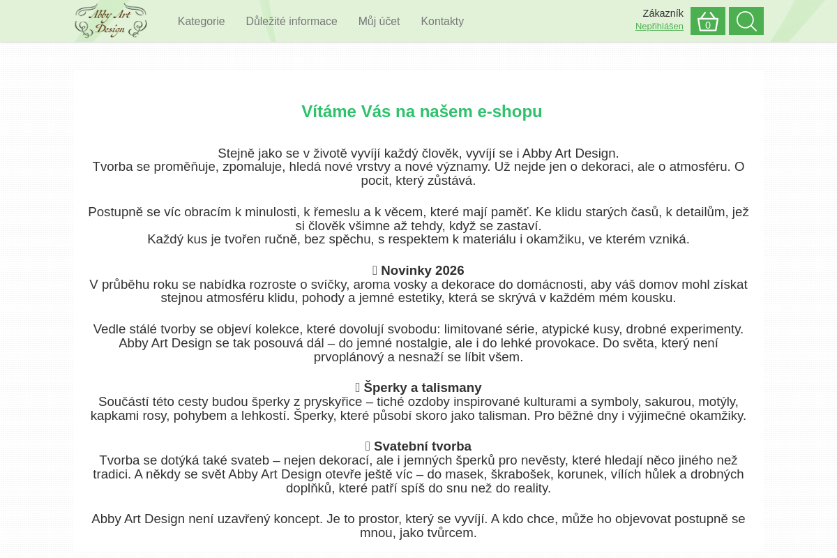 Eshop.abbyartdesign.cz