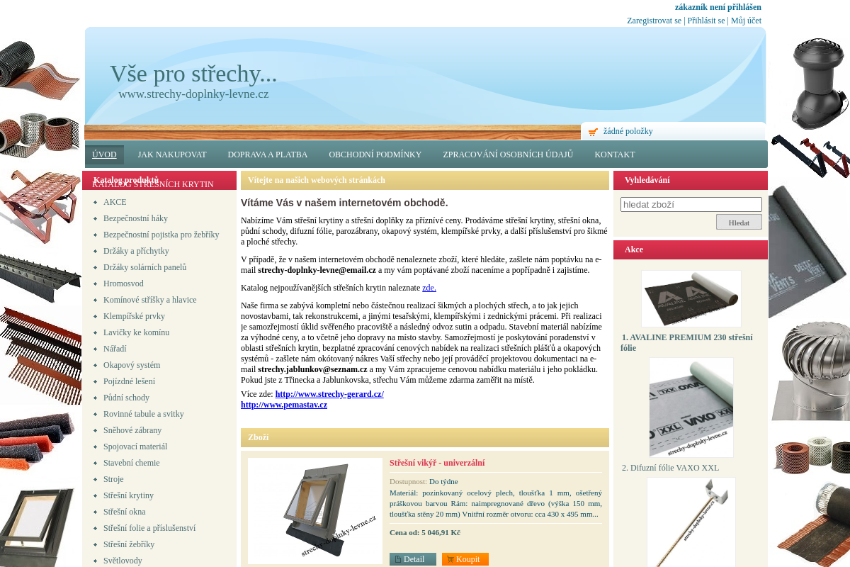 Strechy-doplnky-levne.cz