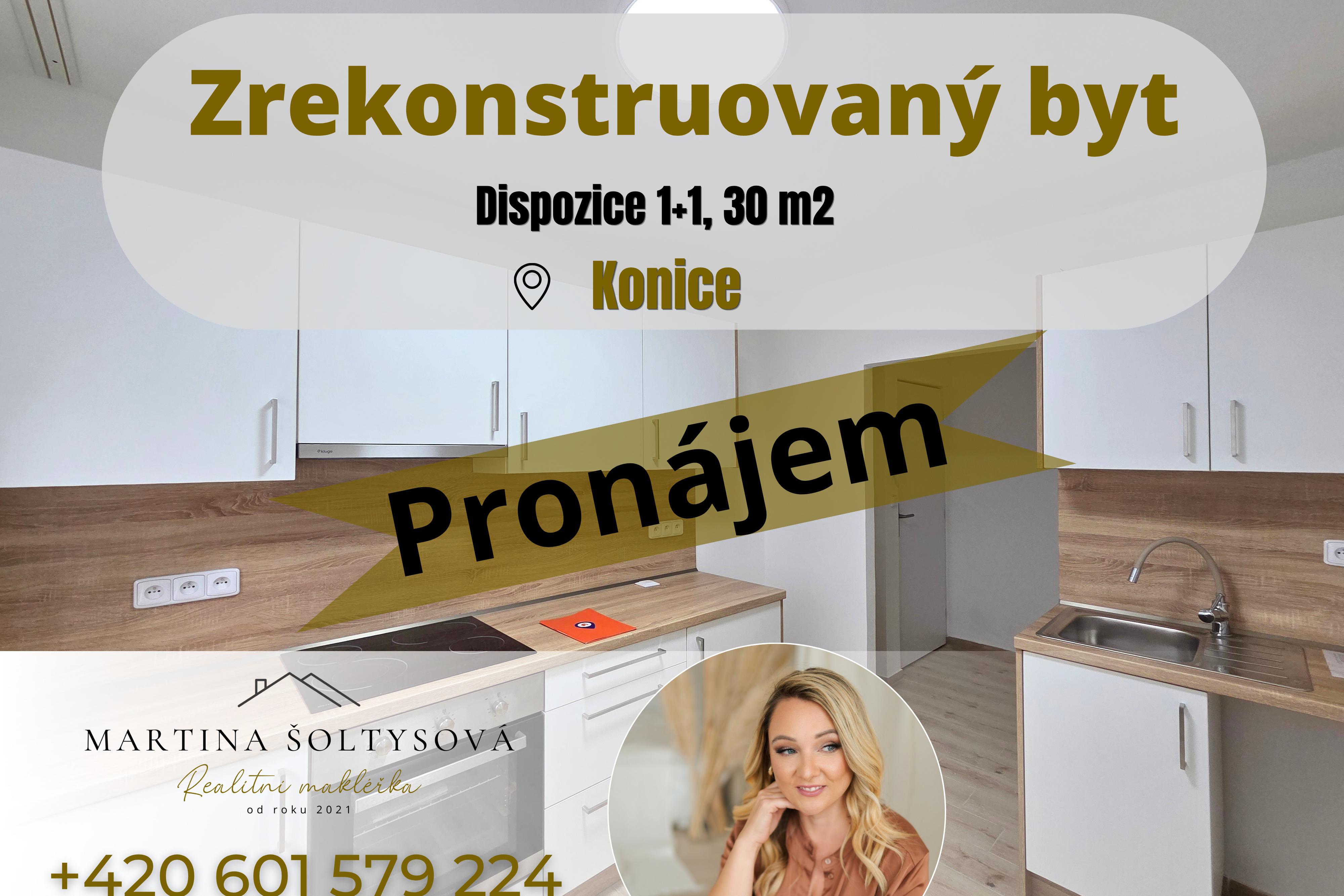 Stylové bydlení v Konici - pronájem bytu 1+1