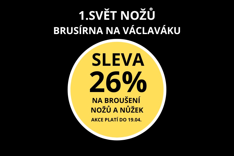 Sleva na broušení nožů a nůžek
