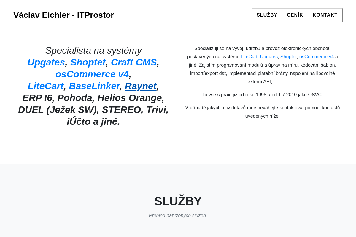 Václav Eichler - ITProstor.cz
