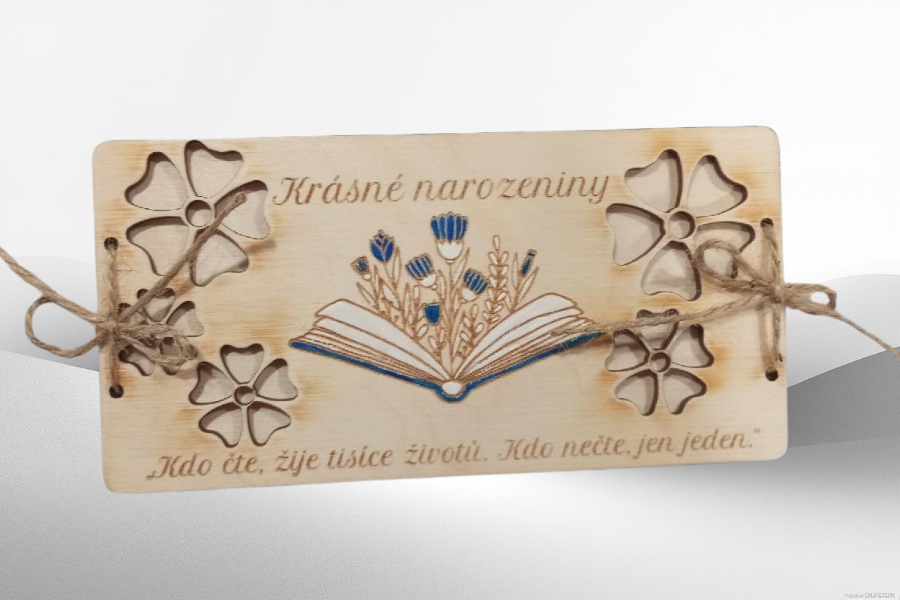 Dárková obálka na peníze - Motiv na přání