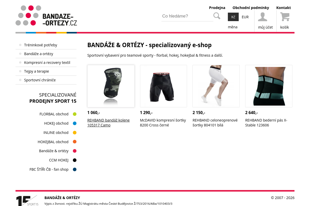 Bandáže-ortézy.cz