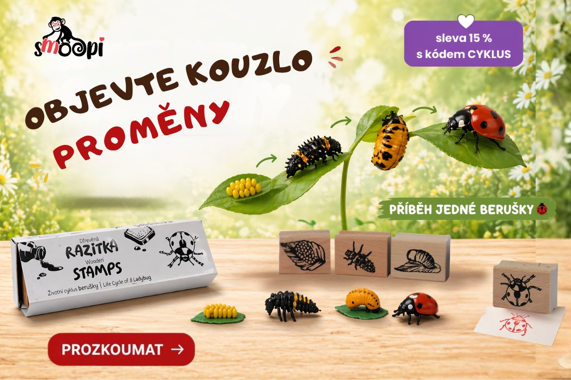 Sleva 15 % na životní cykly zvířat