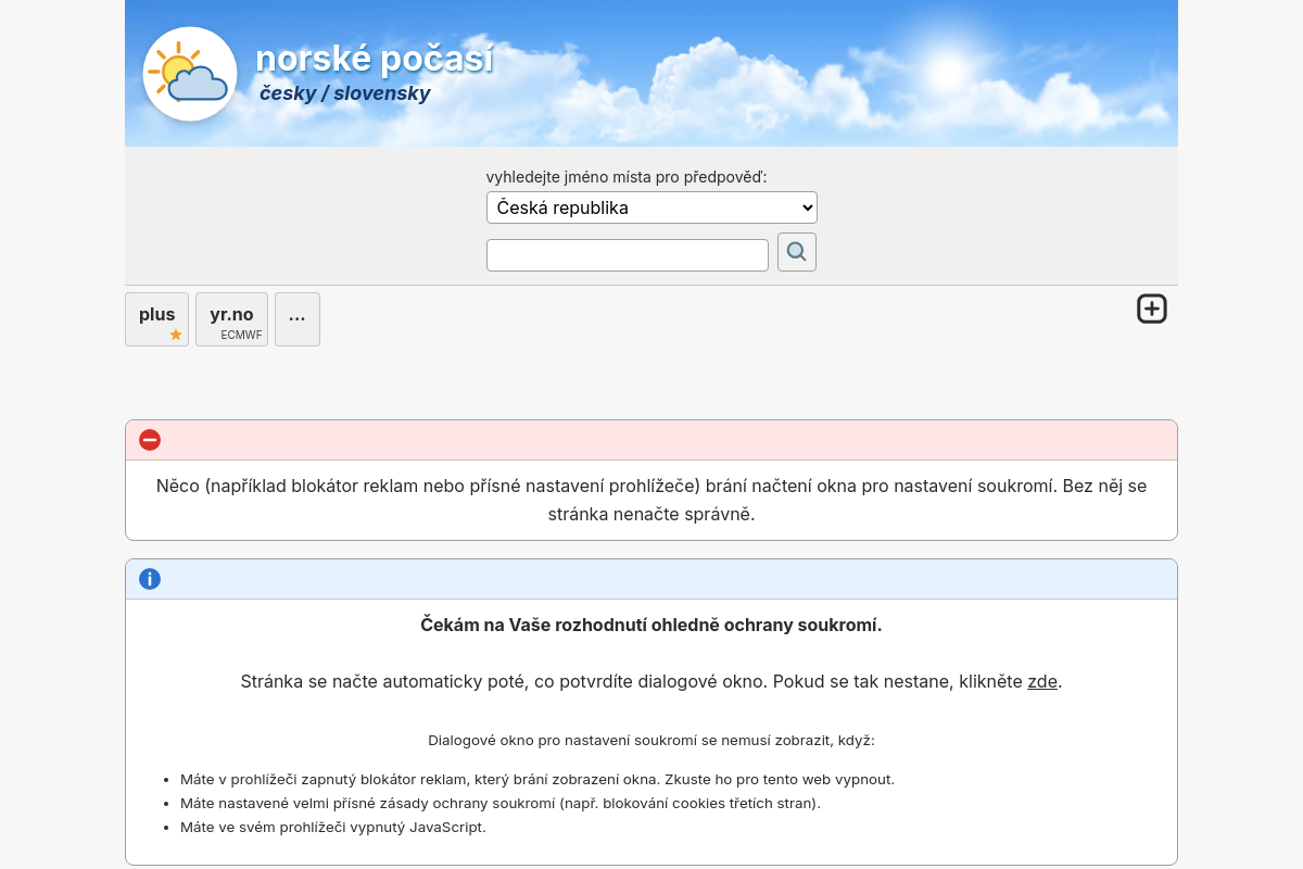 Norské počasí