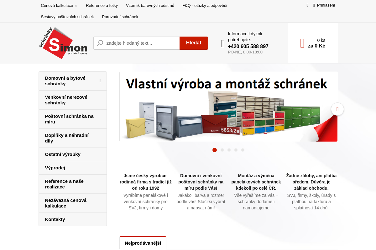 Poštovní schránky SIMON