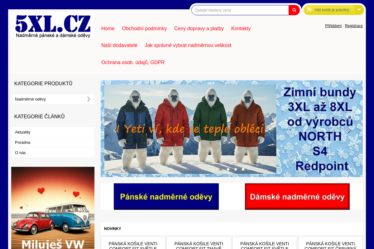 5xl.cz Nadměrné oděvy foto 1