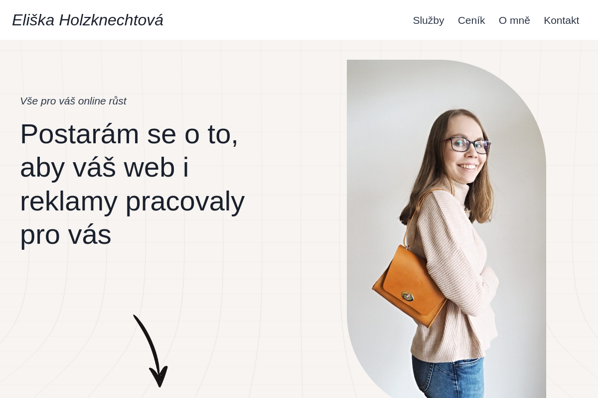 Programátorka Eliška Holzknechtová