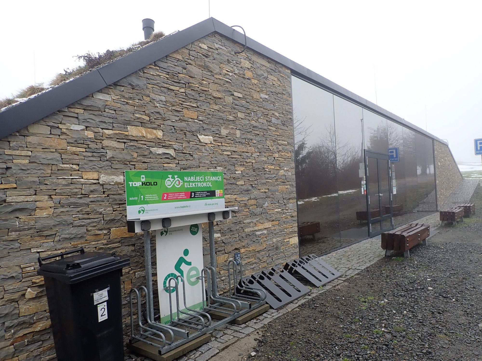 Návštěvnické centrum opevnění Šance - dobíjecí stanice pro elektrokola