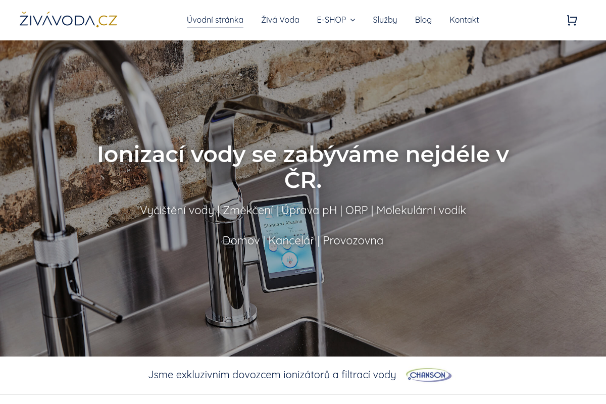 Zivavoda.cz - e-shop